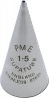 pme - st1.5 бесшовный наконечник supatube writer из нержавеющей стали № 1,5 для декорирования, стандартный, серебристый логотип