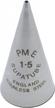pme - st1.5 seamless stainless steel supatube writer #1.5 decorating tip, standard, silver logo