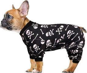 img 4 attached to 🐶 Cozy and Flexible Dog Pajamas Onesie in Soft Short Plush Fabric - Ultimate Comfort for your Canine