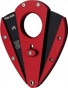 img 3 attached to Red Xikar Xi1 Double Guillotine Cigar Cutter, 440C Stainless Steel Blades With Rockwell HRC 57 Rating, Fits 54-60 Ring Gauge Cigars
