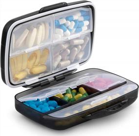 img 3 attached to Stay Organized On The Go With Fullicon'S Large Travel Pill Case - Secure, Airtight & Moistureproof