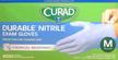 curad nitrile powder free gloves medium logo