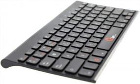 img 4 attached to QIAN SHEJI Bluetooth Compact Keyboard Wireless 3.0 - Spanish 79 Keys, Rechargeable Battery (230Mah) Black (QACTB18003)
