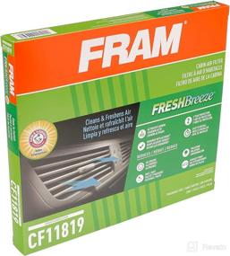 img 1 attached to FRAM Fresh Breeze Cabin Air Filter Replacement with Arm and Hammer Baking Soda, Easy Install - CF11819 for GM, Hyundai and Kia Vehicles