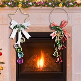 img 1 attached to Добавьте праздничного настроения в свой дом с набором из 2 рождественских украшений VECELO'S!