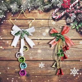 img 4 attached to Добавьте праздничного настроения в свой дом с набором из 2 рождественских украшений VECELO'S!