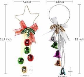 img 2 attached to Add Festive Cheer To Your Home With VECELO'S 2 Pack Christmas Bell Ornaments!