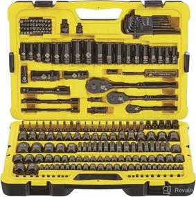 img 3 attached to STANLEY Professional Grade Black Chrome Mechanics Tool Set - Socket Set with 229 Pieces