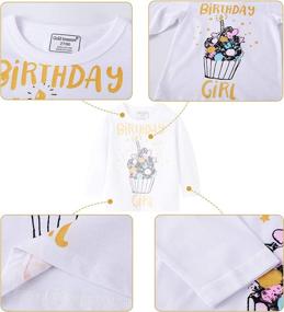img 1 attached to Long Sleeve T Shirts Flower Unicorn Stripe Girls' Clothing : Tops, Tees & Blouses