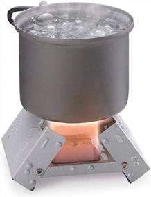 img 3 attached to Esbit Ultralight Folding Pocket Stove: 6 14G Solid Fuel Tablets, Steel Construction - Small Size