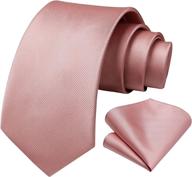 hisdern men's accessories set: classic necktie, pocket square, and cummerbund for enhanced style and versatility logo