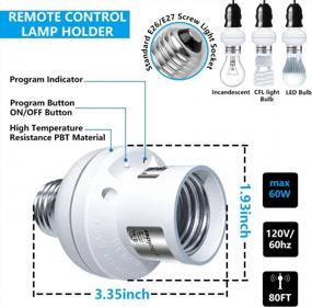 img 2 attached to Wireless Remote Control Outlets & Light Sockets, Kasonic Smart Home ETL-Listed Remote Control Multipurpose Combo Set [3 Electrical Outlets, 2 Lamp Holders, 2 Remotes] For Household Appliances