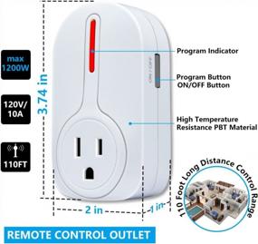 img 3 attached to Wireless Remote Control Outlets & Light Sockets, Kasonic Smart Home ETL-Listed Remote Control Multipurpose Combo Set [3 Electrical Outlets, 2 Lamp Holders, 2 Remotes] For Household Appliances