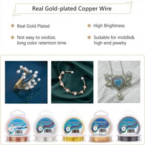 img 2 attached to 28 Gauge Silver & Copper Jewelry Wire - 328 Feet/109 Yards Tarnish Resistant For Beading And Crafting