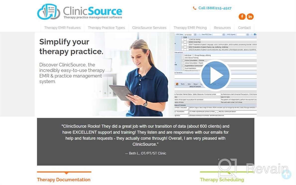 img 1 attached to ClinicSource Therapy Practice Management review by Johnny Bloomer