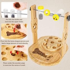 img 2 attached to Bamboo Dog Puzzle Feeder: Engage Your Pet With Mental Stimulation And Slow Feeding