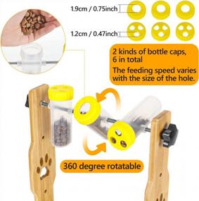 img 1 attached to Bamboo Dog Puzzle Feeder: Engage Your Pet With Mental Stimulation And Slow Feeding