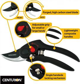 img 2 attached to Centurion 441 Professional Bypass Pruning Shears Small And Large Grip Sizes
