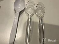 img 1 attached to Clear Plastic Forks, Heavy Duty Disposable Forks For Party Supply, Pack Of 80 review by Maria Karkhanis