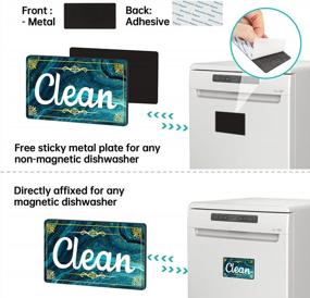 img 2 attached to Streamline Your Kitchen – Get Our Clean Dirty Dishwasher Magnet Today!
