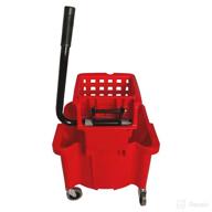 🧹 genuine joe gjo18800 plastic mop bucket/wringer combo red - 6.50 gallon capacity: efficient cleaning solution logo