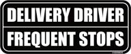 🚚 geekbear frequent stops car magnet: a cautionary sign for delivery drivers - no stickers amazon flex magnetic sign (1 pack) логотип