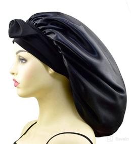 img 3 attached to 💤 Silk Sleep Bonnet Cap for Satin Sleeping