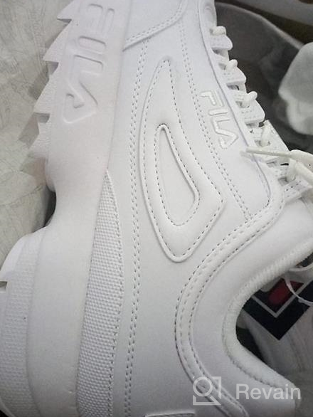 img 1 attached to Fila Mens Disruptor Premium White Men's Shoes review by Steve Stone