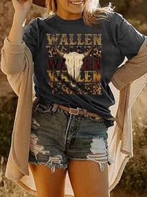 img 3 attached to Vintage Western Graphic Tees For Women: Wild West Rodeo Shirts With Short Sleeves And Cowgirl-Inspired Prints