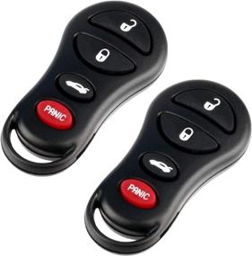 img 2 attached to 2001-2006 Chrysler Dodge Jeep Keyless Entry Remote Key Fob (04602260) - Set of 2: Guaranteed Fit & Performance