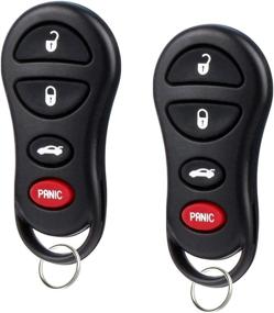 img 3 attached to 2001-2006 Chrysler Dodge Jeep Keyless Entry Remote Key Fob (04602260) - Set of 2: Guaranteed Fit & Performance