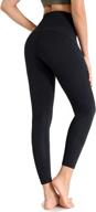 high-waisted naked feeling yoga pants with pockets by keepersheep: stylish workout leggings & capris logo