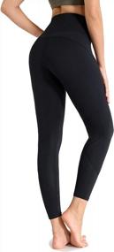 img 4 attached to High-Waisted Naked Feeling Yoga Pants With Pockets By Keepersheep: Stylish Workout Leggings & Capris