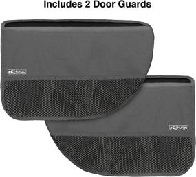 img 2 attached to 🚗 Kurgo Car Door Guard for Dogs - Waterproof Pet Protector, Adjustable & Quick Installation - Storage Pockets - Fits Sedans and SUVs - Charcoal Grey