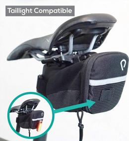 img 3 attached to Портативное и надежное хранение велосипедов: седельная сумка Vincita STASH Pack Alien с функциями быстрого освобождения и безопасности