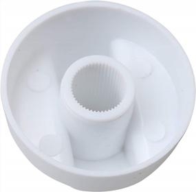 img 2 attached to Упаковка из 4 белых пластиковых сменных ручек управления плитой/духовкой с 12 переходниками - универсальный дизайн RDEXP.