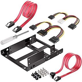 img 4 attached to 2.5 Inch To 3.5 Inch SSD/HDD Mounting Bracket Kit With SATA And Power Cables