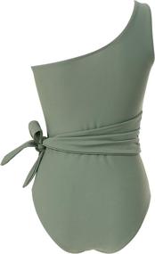 img 2 attached to 👙 RXRXCOCO Shoulder Bathing Swimsuit: Stylish Swimwear for Women - Swimsuits & Cover Ups