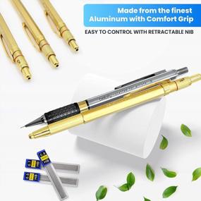 img 1 attached to 14-Piece Bellofy Mechanical Pencils Set For Drafting, Drawing & Writing - 0.5/0.7/0.9Mm Leads 2B/HB/2H Graphite Lead Holders + Refills, Erasers & More!