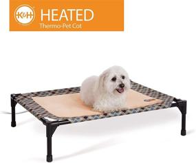 img 3 attached to 🐾 K&amp;H Pet Products Thermo-Pet Cot - Heated Elevated Pet Bed - MET Safety Listed - Removable Heater Included