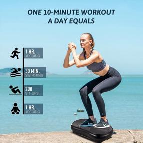 img 3 attached to Get Fit And Stronger At Home With ZELUS Vibration Plate Exercise Machine: The Ultimate Fitness Equipment With Resistance Bands And Remote Control