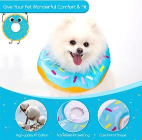 img 2 attached to 🐱 Soft Cat Cone Collar - Nobleza Adjustable Donut Pet Recovery Collar for Wound Healing, Comfy Elizabethan Collar Alternative, Medical Neck Pillow After Surgery for Cats, Kittens, Puppies, and Small Dogs