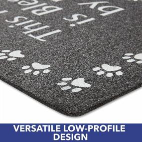 img 1 attached to Blessed By Paws SoHome Welcome Door Mat - Durable Natural Rubber Outdoor Entry Mat With Non-Slip Backing, Ultra Absorbent, And Easy To Clean - Ideal Indoor And Outdoor Door Mat - 18"X48