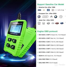 img 3 attached to 🚗 TopDiag JD101 Car Code Reader OBD2 Scanner BT200 (Upgraded Ver.) - Diagnostic Tool to Check, Reset, and Clear Engine Fault Codes, Read Real-Time PCM/Trouble Light Diagnosis - CAN Scan Tool for All Vehicles/Cars