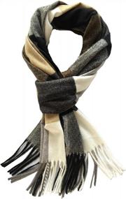 img 3 attached to Saferin Winter Elegant Cashmere Purple Men's Scarves: Luxurious Accessories for Cold Seasons