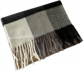 img 1 attached to Saferin Winter Elegant Cashmere Purple Men's Scarves: Luxurious Accessories for Cold Seasons