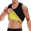 cimkiz mens sauna vest sweat body shaper slimming waist trainer neoprene tank top shapewear shirt workout suit no zip logo