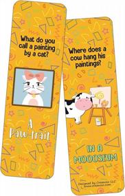 img 1 attached to 60-Pack Creanoso Funny Artist Jokes Bookmarks - Perfect Gift For All Ages And Occasions!