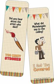 img 2 attached to 60-Pack Creanoso Funny Artist Jokes Bookmarks - Perfect Gift For All Ages And Occasions!