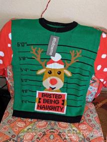 img 3 attached to Followme Ugly Christmas Sweaters for Boys (Sizes 10-12) - 68702 355: Trendy and Festive Clothing!